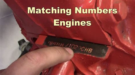 chevy engine block stamped numbers