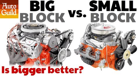 difference between a big block and small block engine