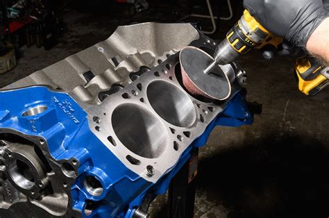 washing engine block